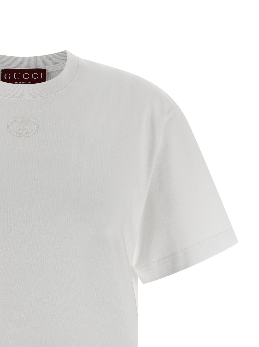 Gucci hvit t-skjorte i bomull