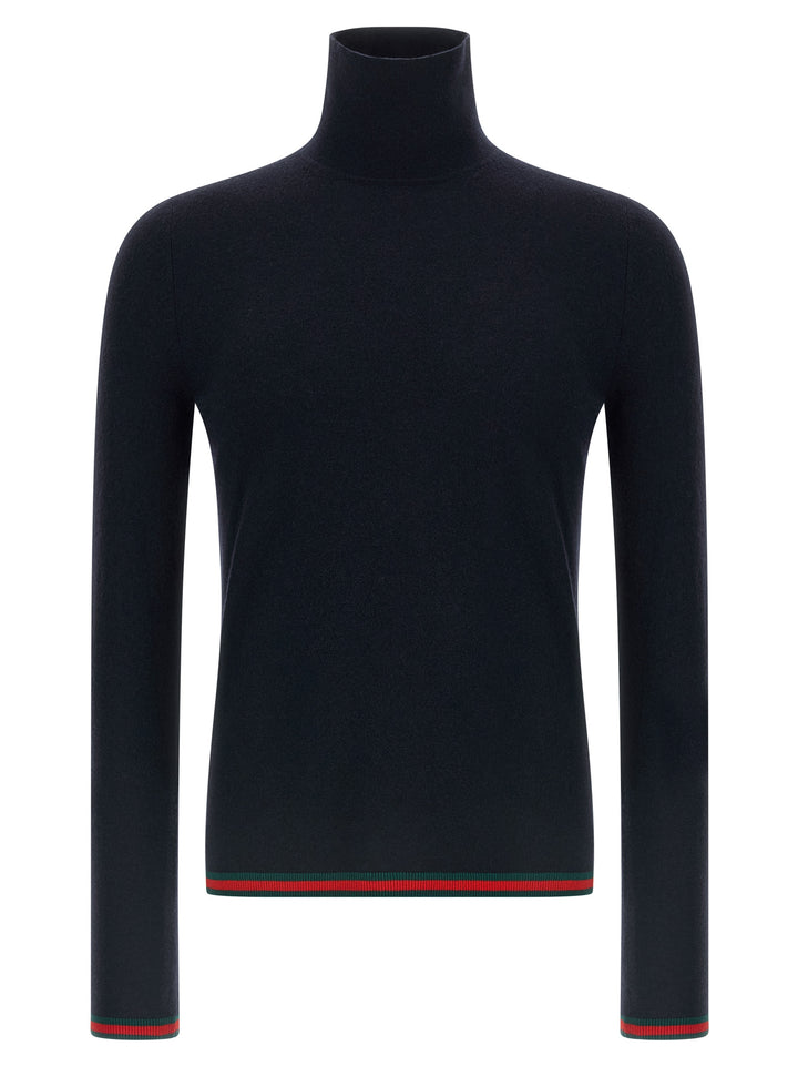 Gucci blå cardigan i kasjmir