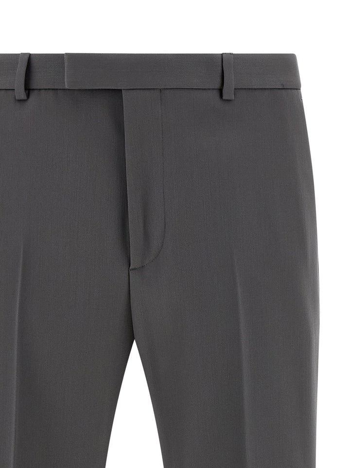 Gucci Grå Ull Dressbukser