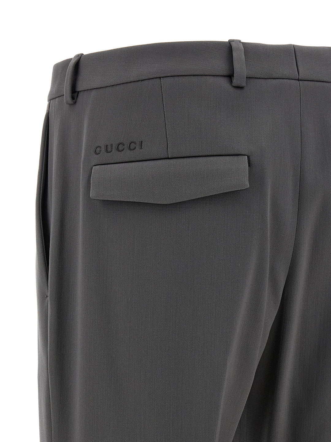 Gucci Grå Ull Dressbukser