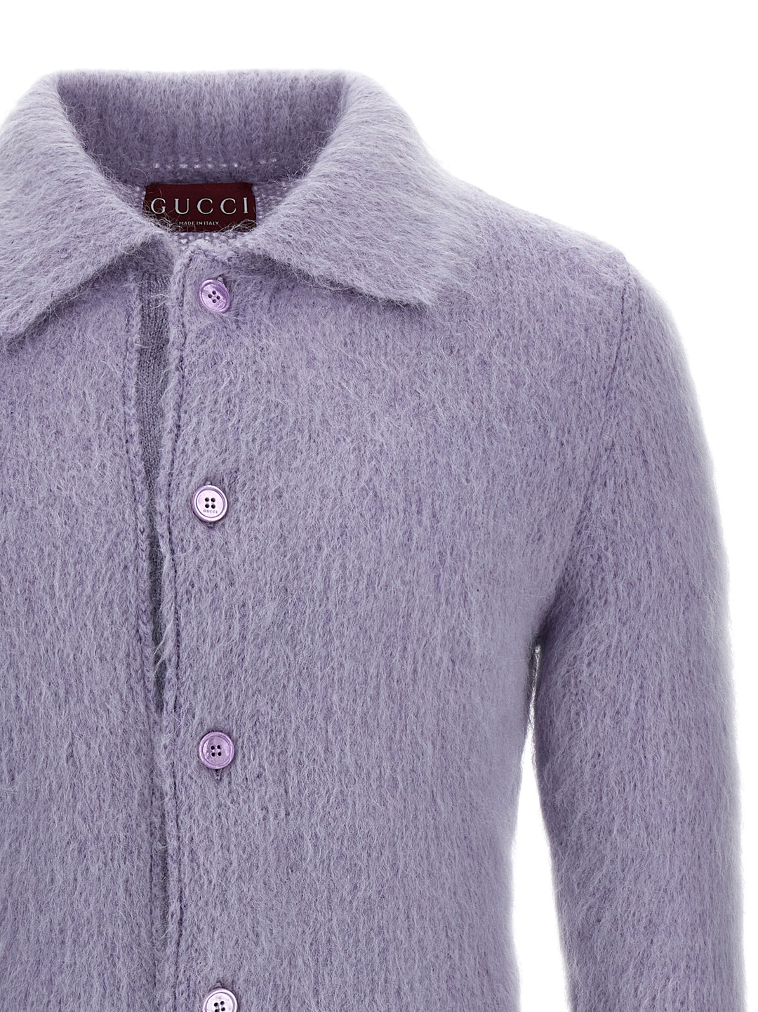 Gucci lilla cardigan i ull