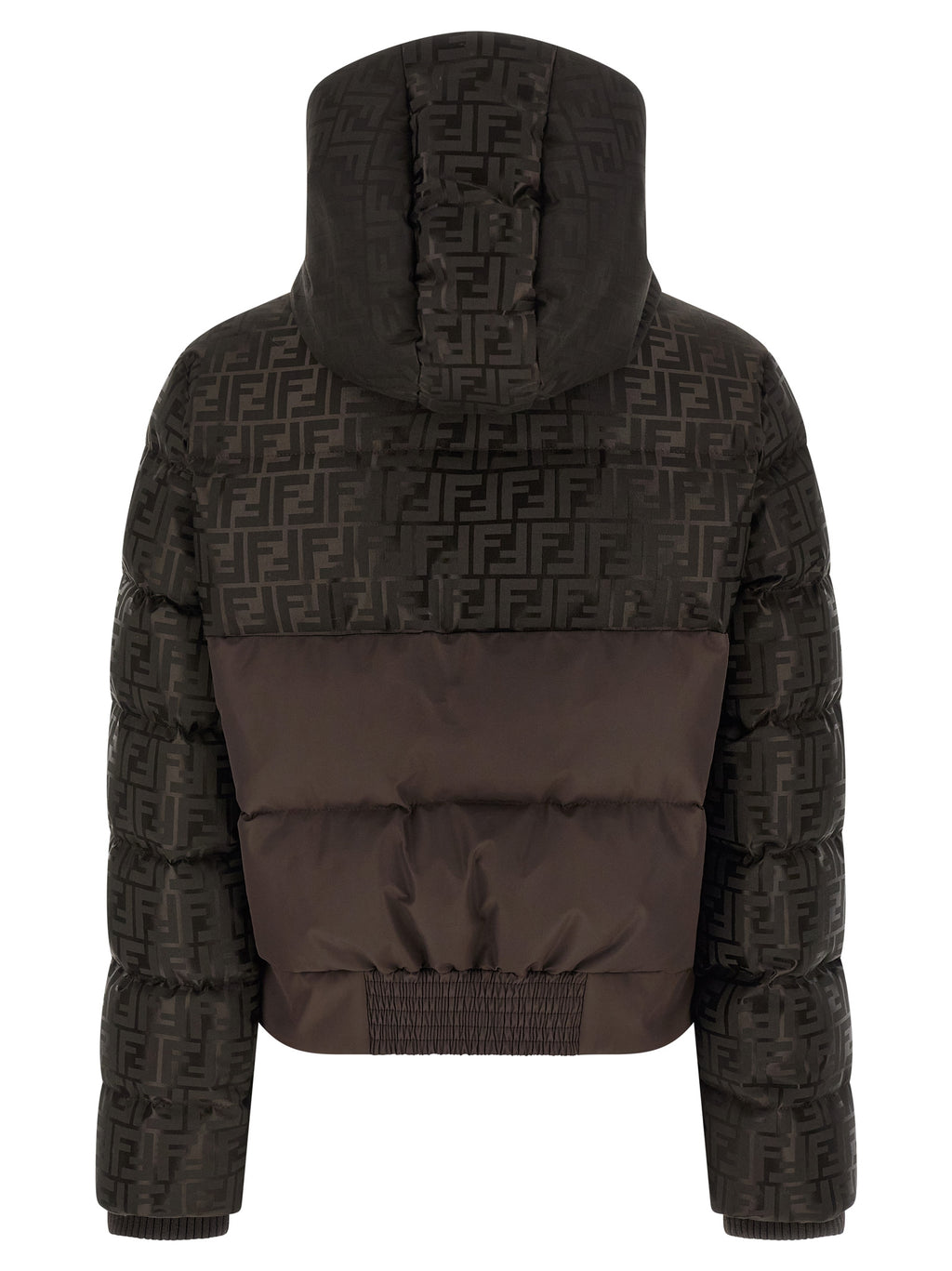 Fendi Brown Cotton Full-Length Jacket