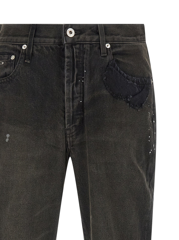 GALLERY DEPT. Svarte flammede jeans i bomull