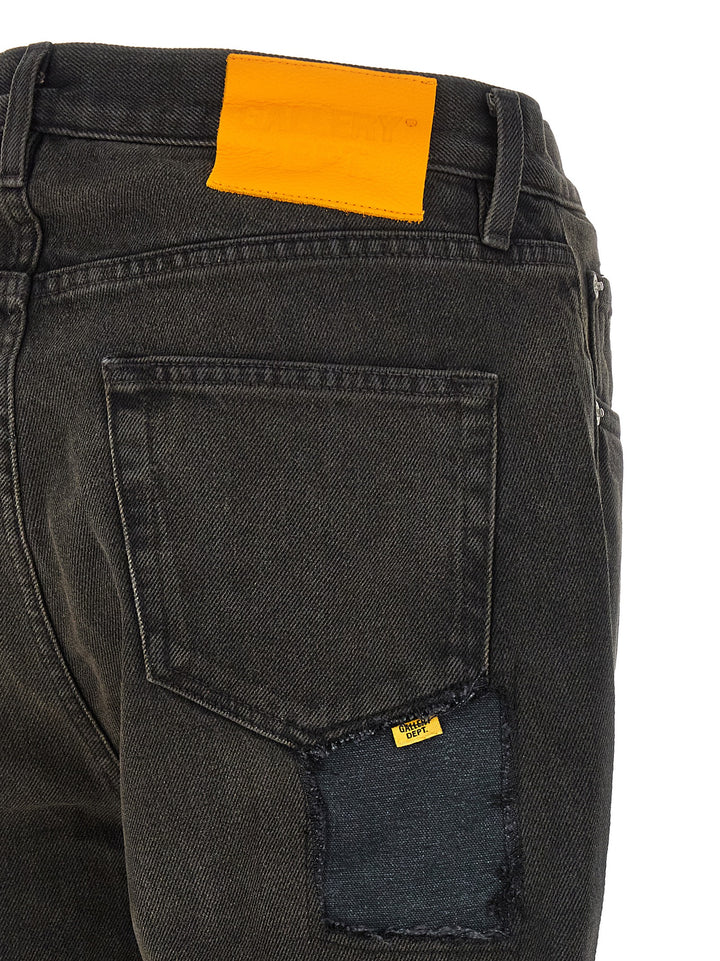 GALLERY DEPT. Svarte flammede jeans i bomull