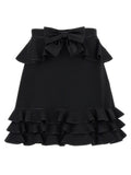 Valentino Garavani Black Virgin Wool Long Skirt