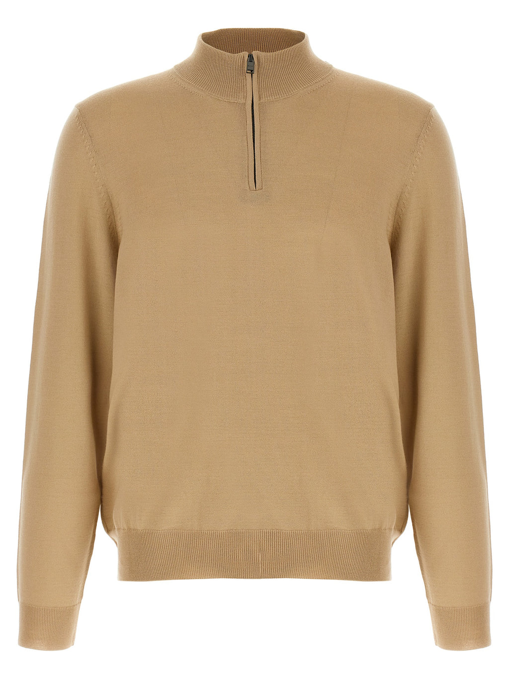 Hugo Boss Beige Virgin Wool Cardigan