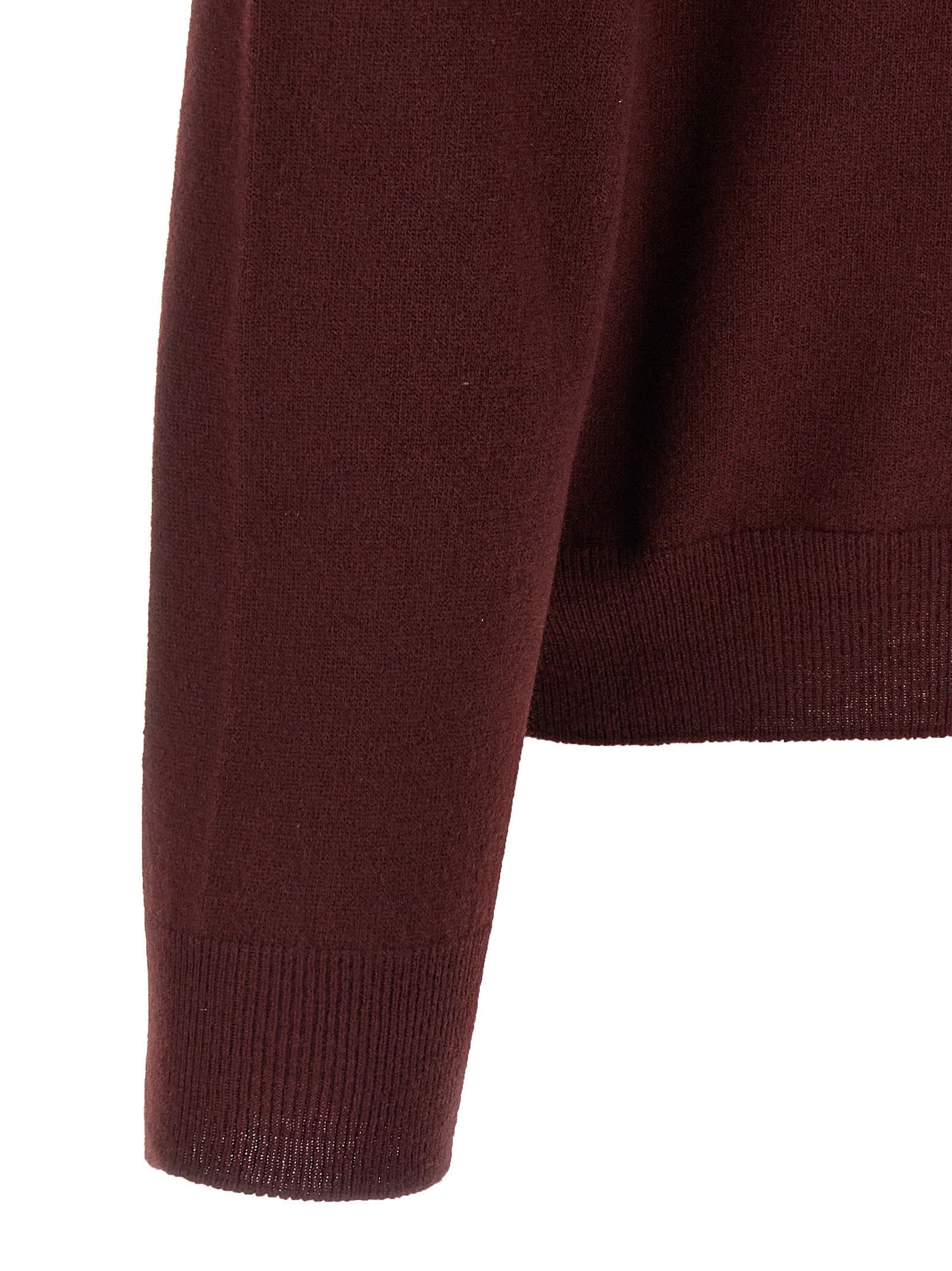 Bordeaux Virgin Wool Cardigan