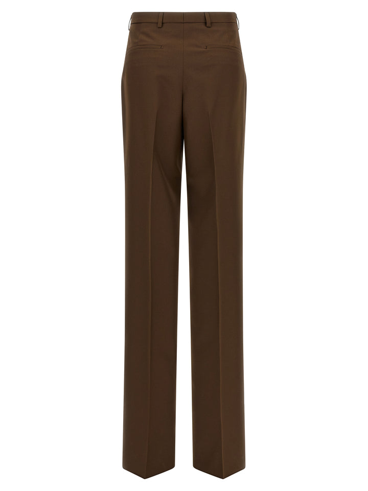 Gucci brune dressbukser i polyester
