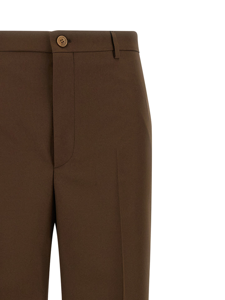 Gucci brune dressbukser i polyester