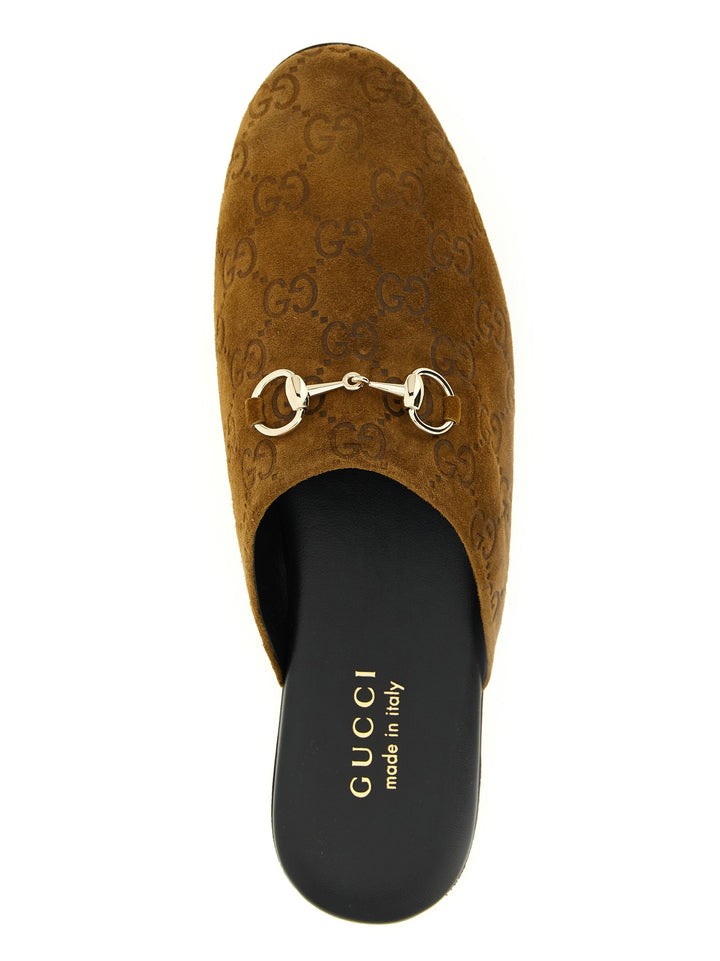 Gucci Mules i brunt kalveskinn