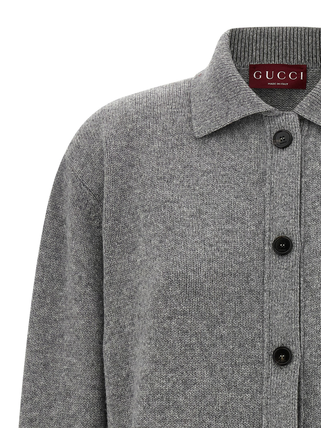 Gucci Grå Ullcardigan