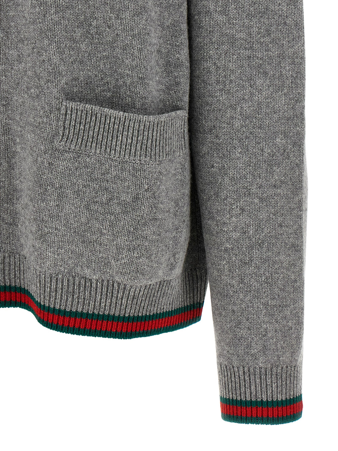 Gucci Grå Ullcardigan