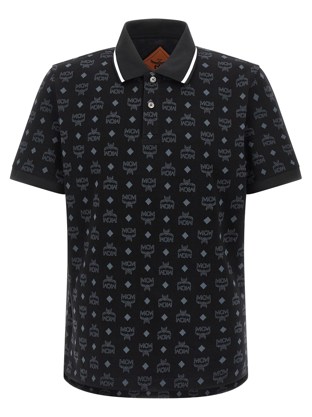 MCM Black Cotton Polo Shirt