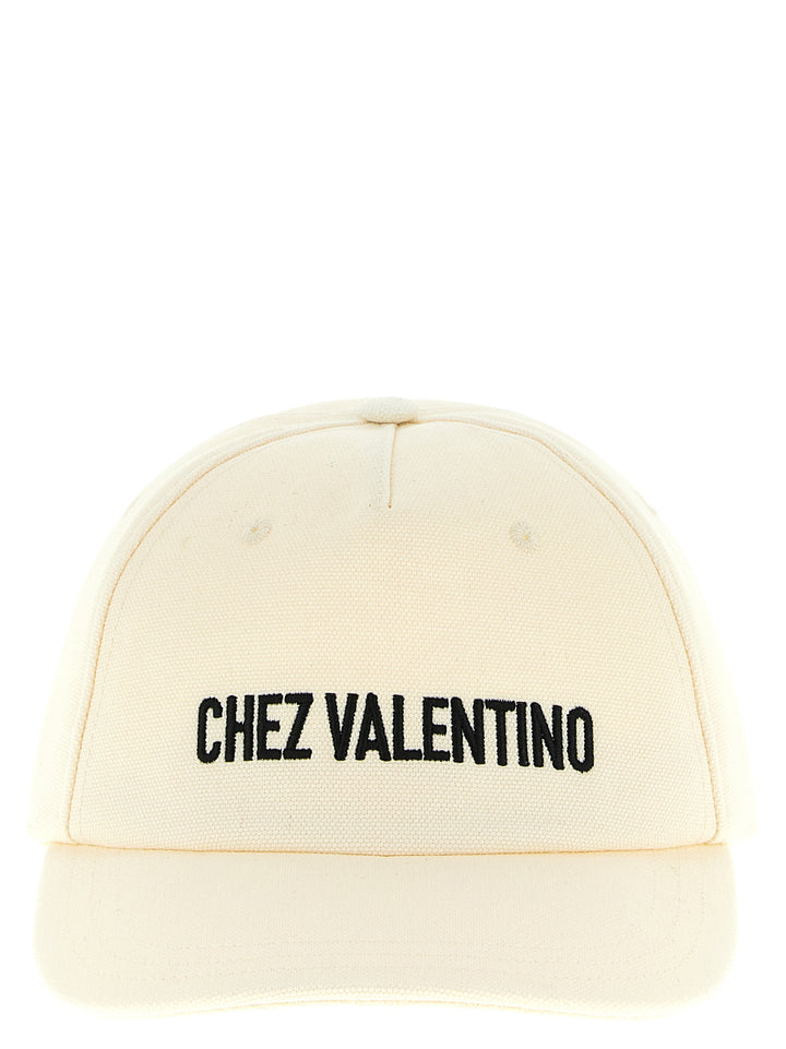 Valentino Garavani Beige bomullscap (baseballhatt)