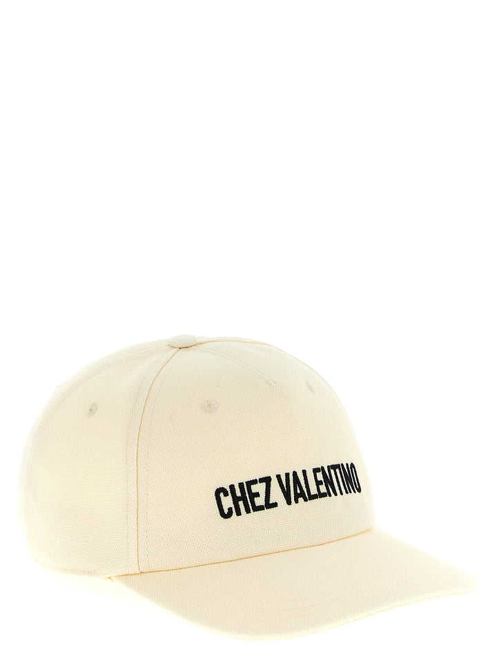 Valentino Garavani Beige bomullscap (baseballhatt)