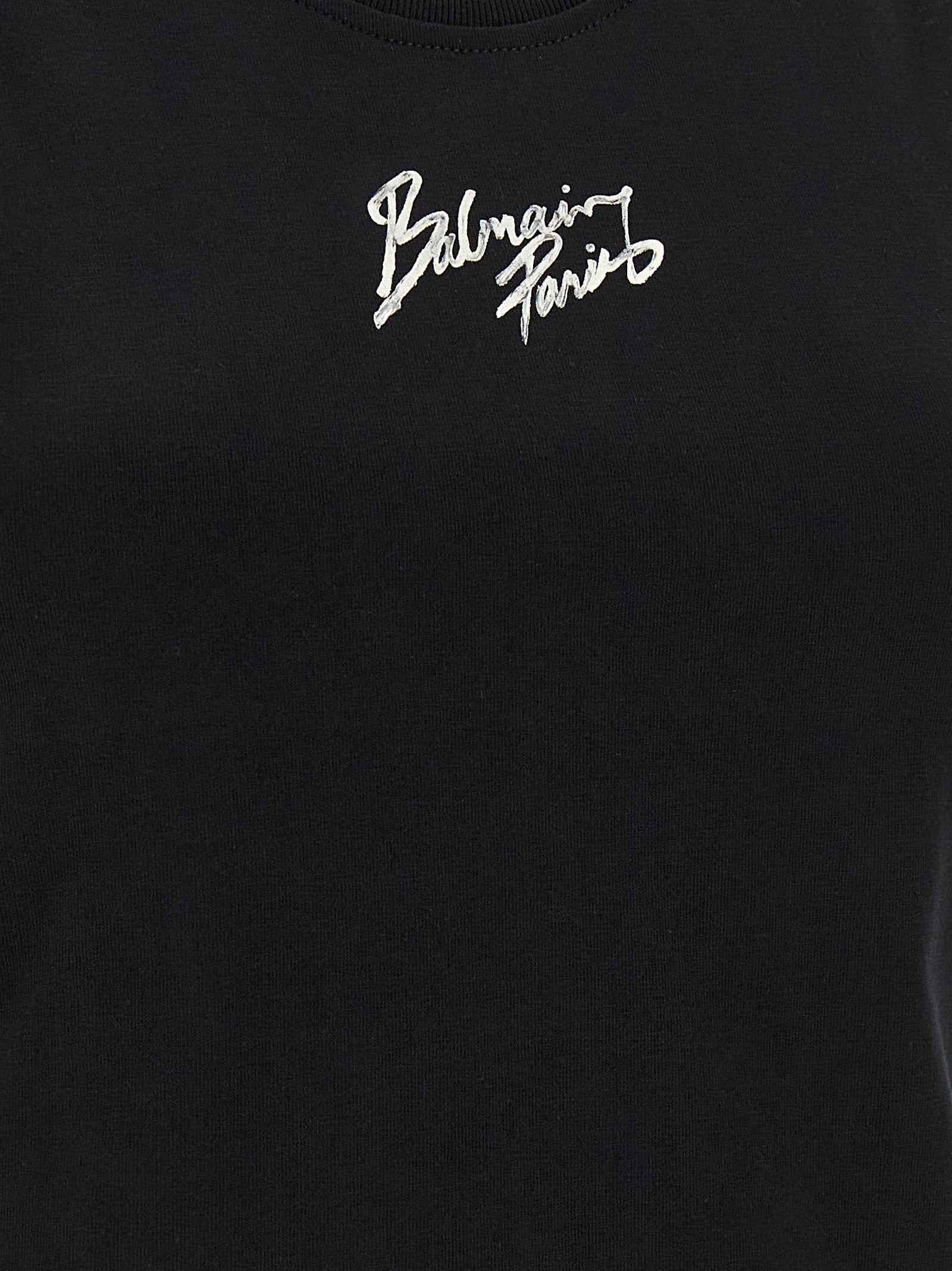 Black Cotton Sleeveles T-Shirt