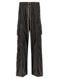 Rick Owens Black Nylon Cargo Pants