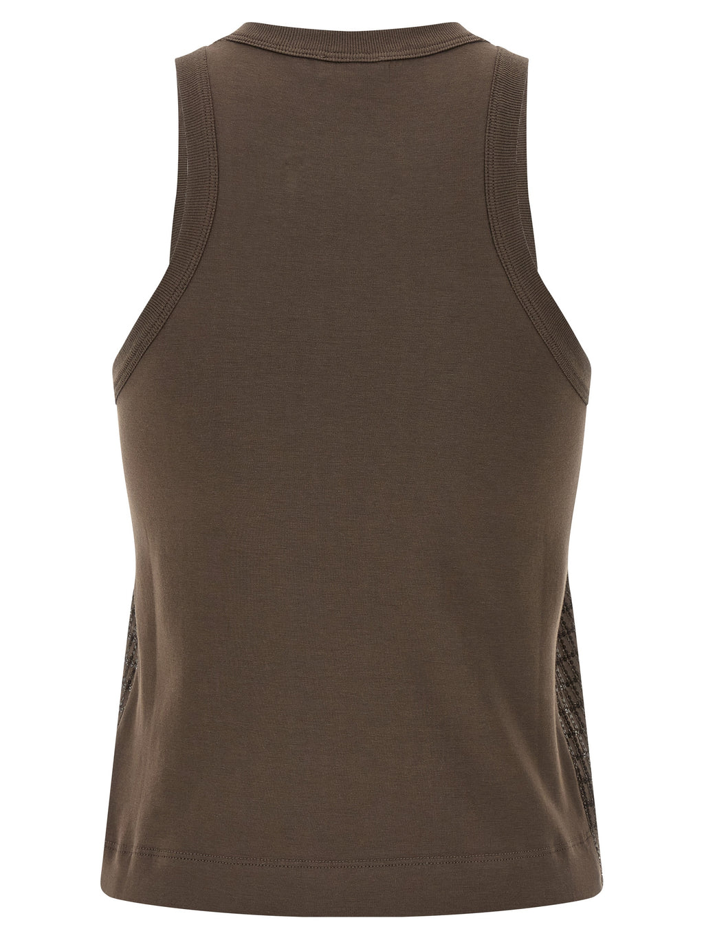 Brunello Cucinelli Brown Cotton Tank Tops