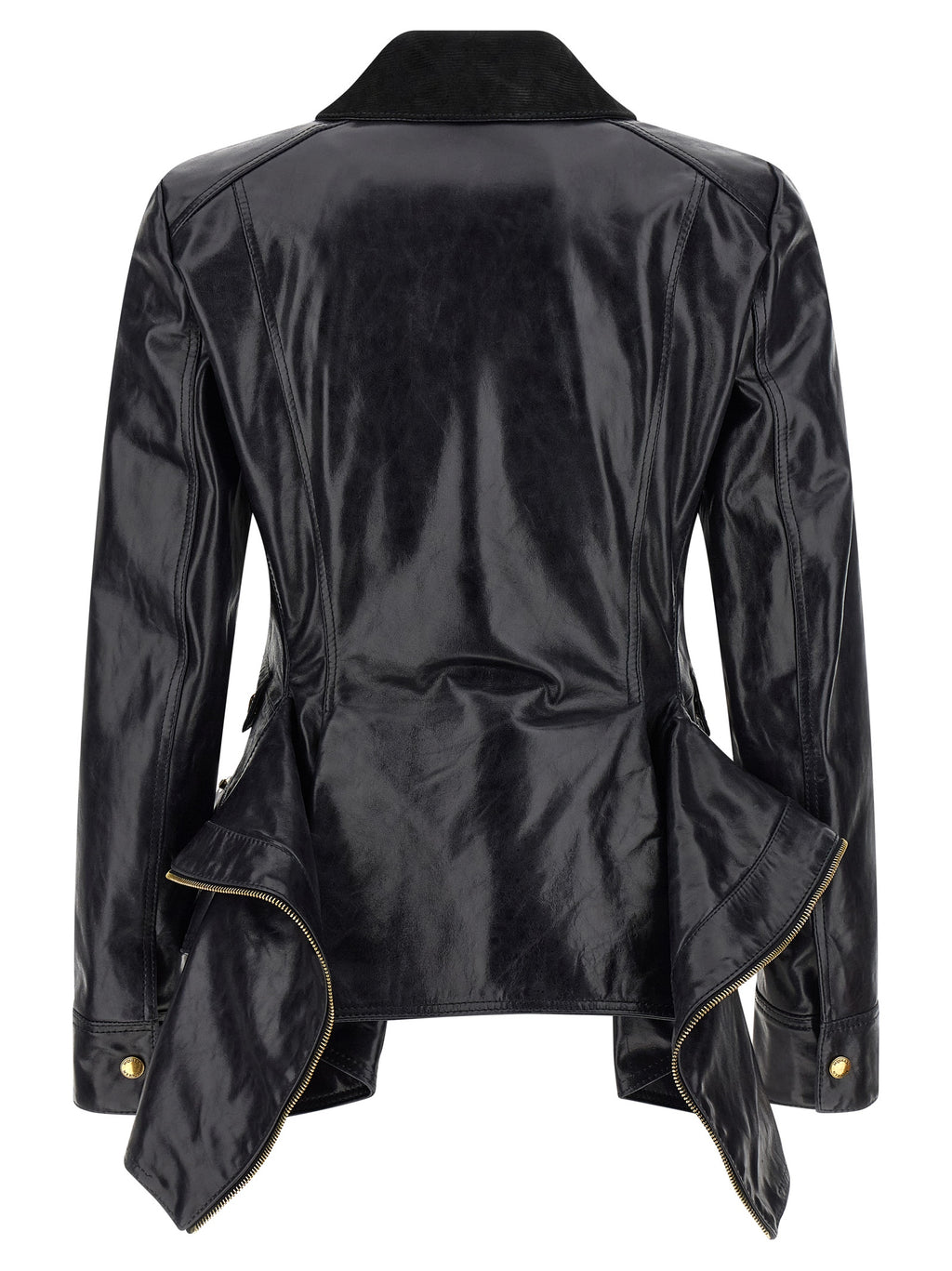 Alexander McQueen Black Cowhide Leather Jacket