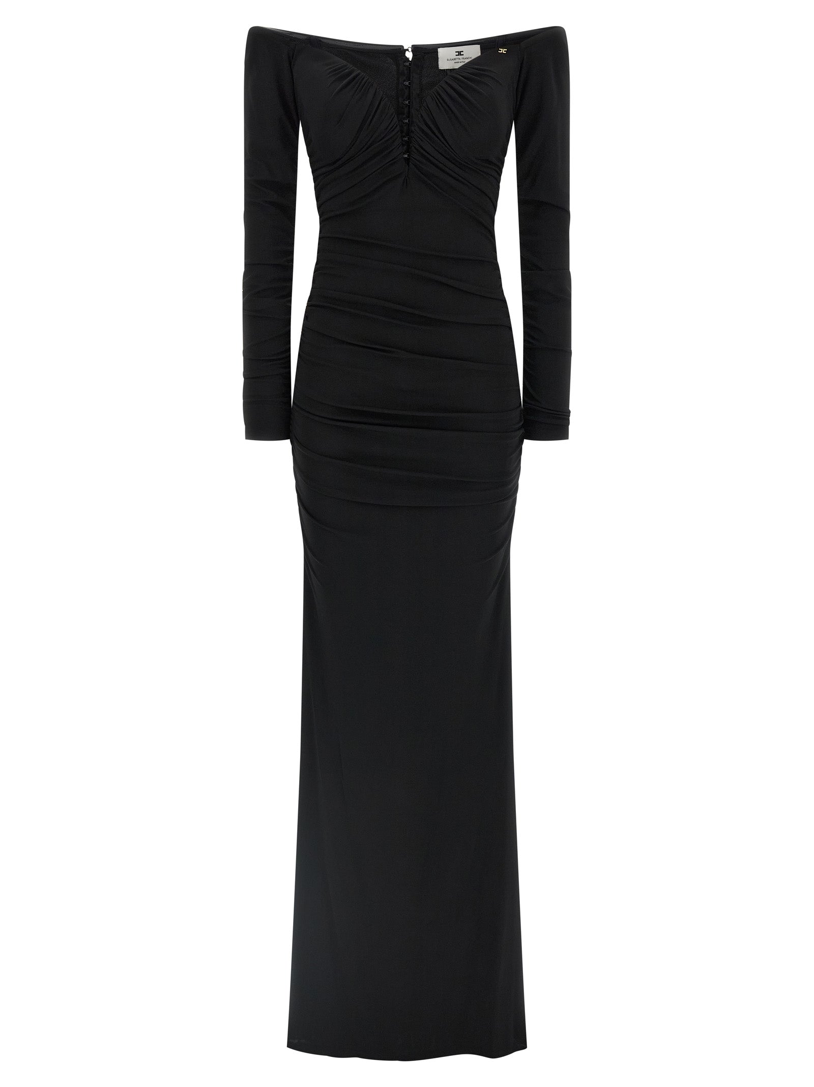 Black Viscose Long Dress