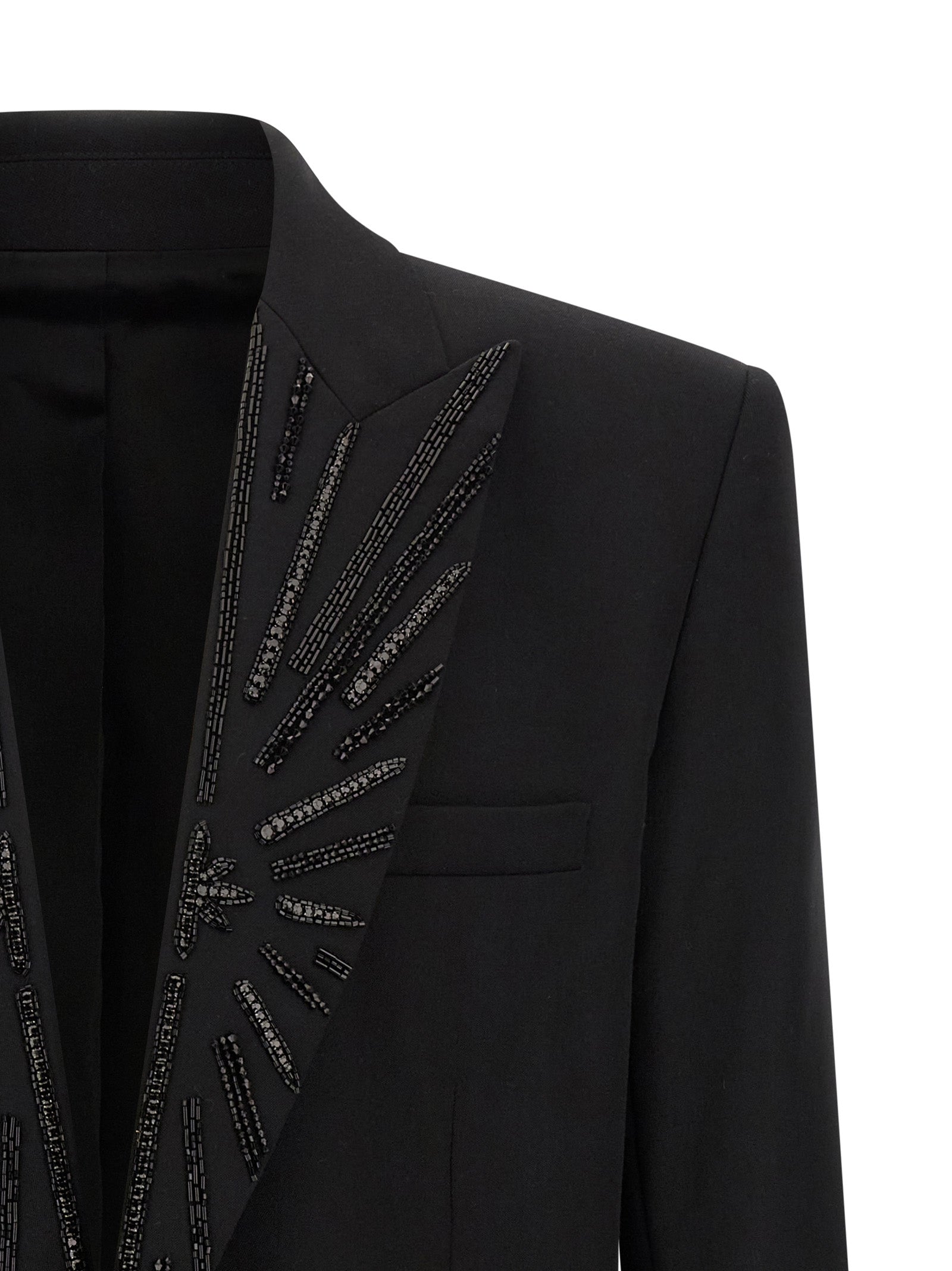 Black Virgin Wool Blazer