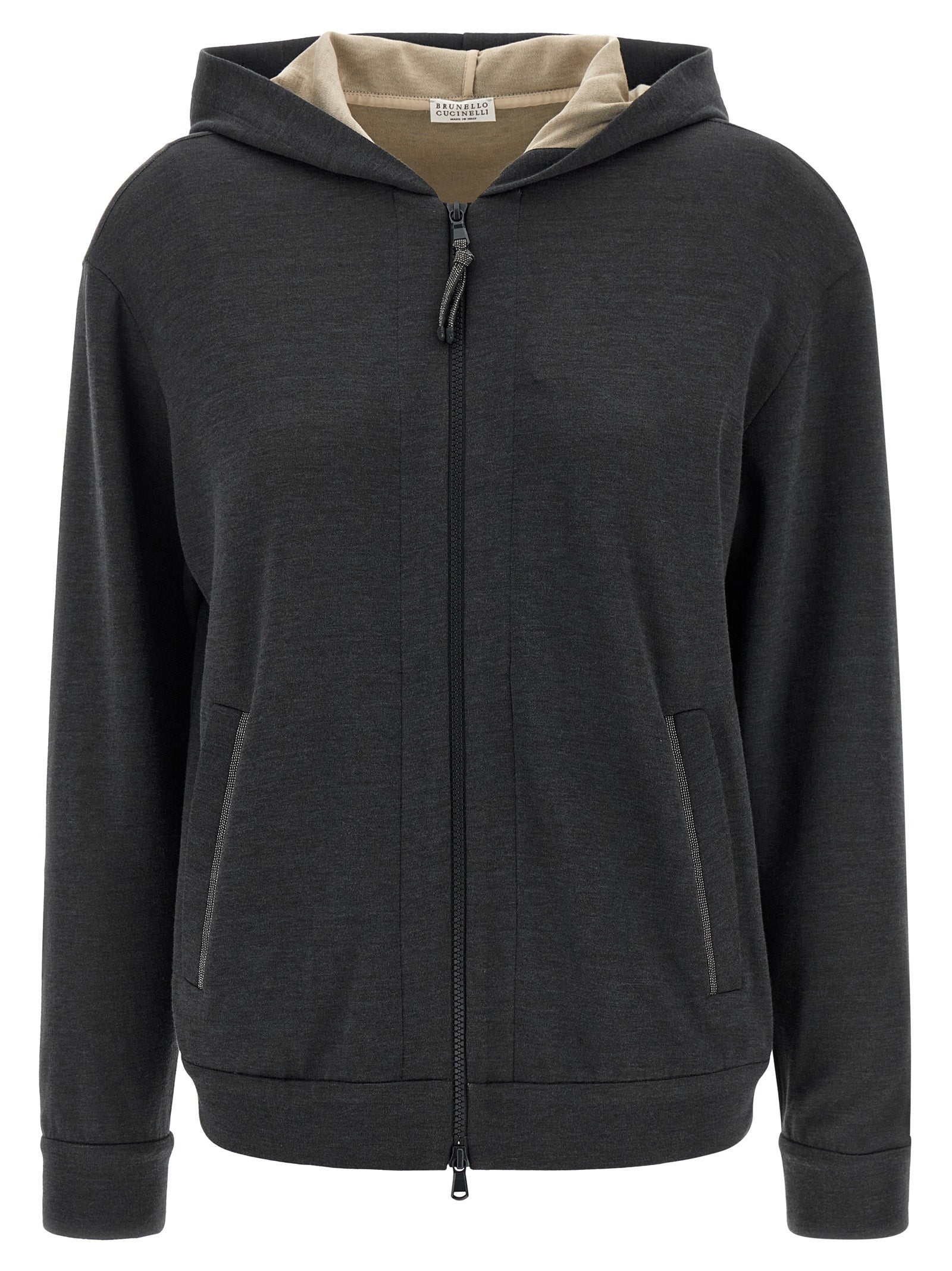 Brunello Cucinelli Gray Cotton Hoodie