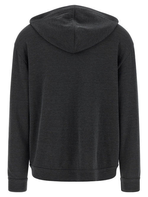 Brunello Cucinelli Gray Cotton Hoodie