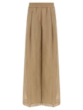 Brunello Cucinelli Beige Cotton Casual Pants