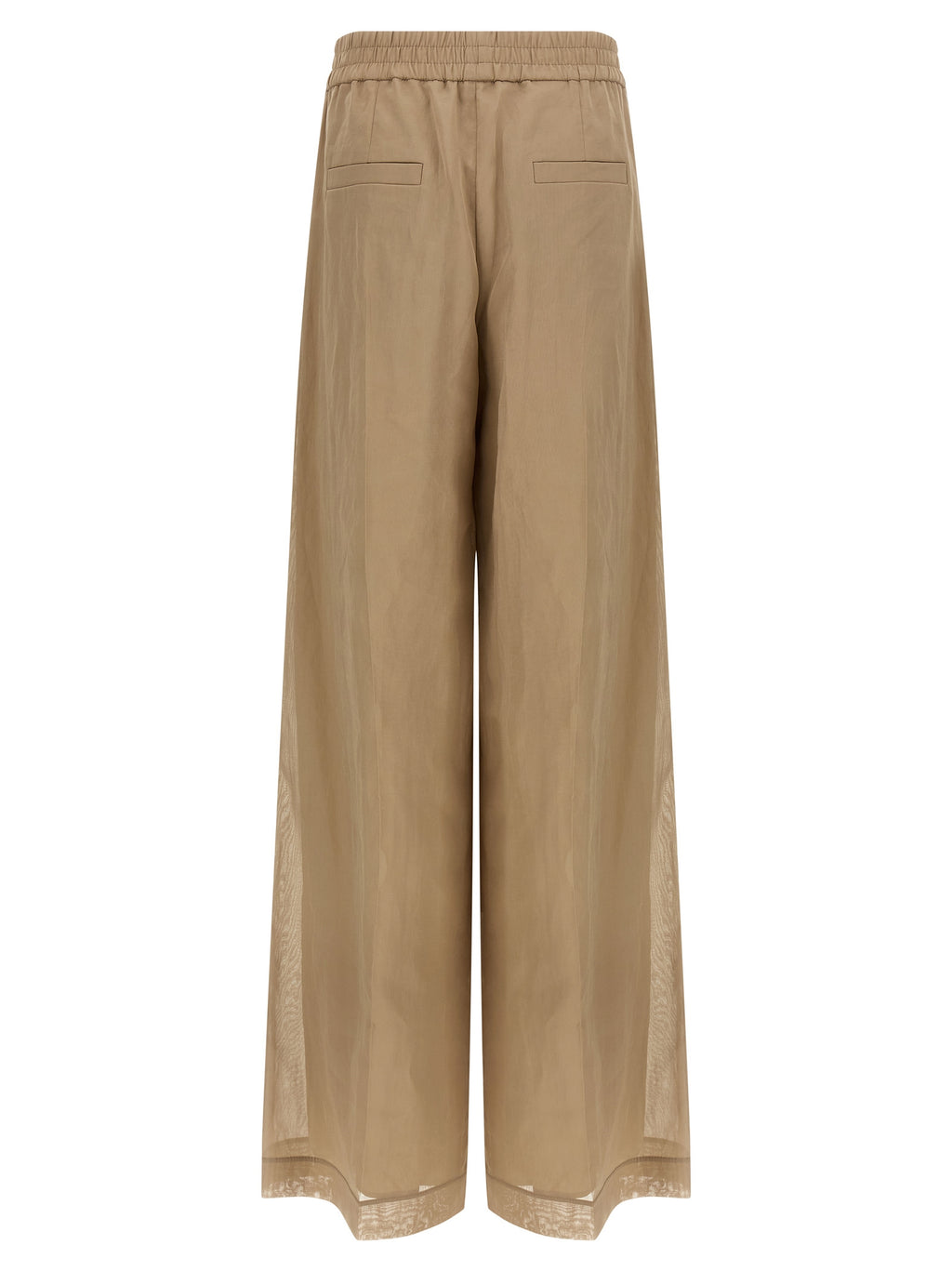 Brunello Cucinelli Beige Cotton Casual Pants