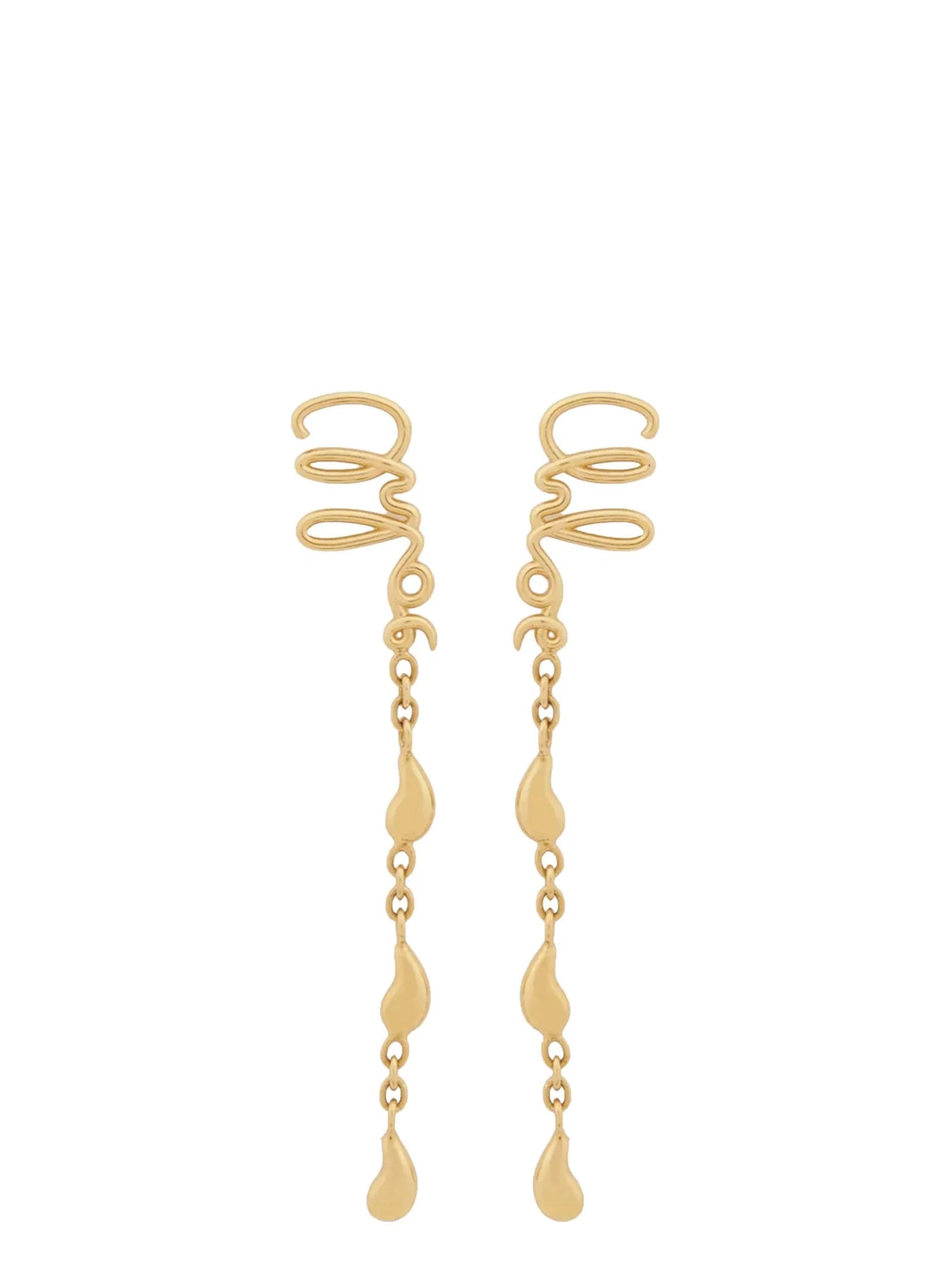 Gold Brass Earrings