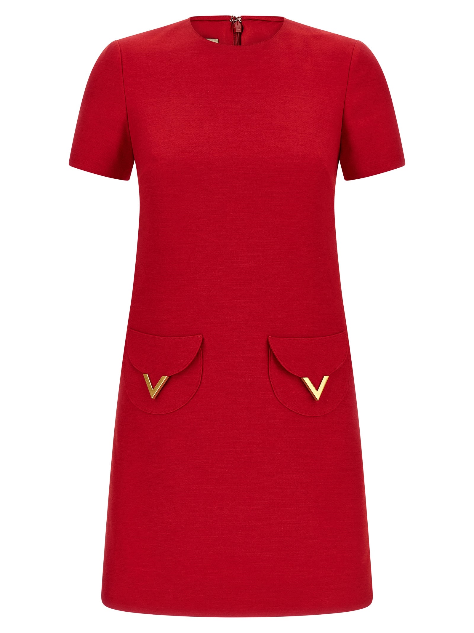 Valentino Garavani Multicolor Virgin Wool Short Dress