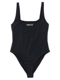 Versace Black Nylon One-Piece Swimsuit