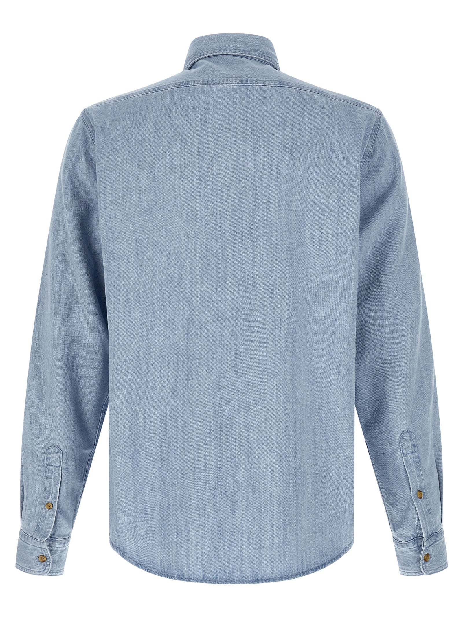 Hugo Boss Blå Bomullsbluse