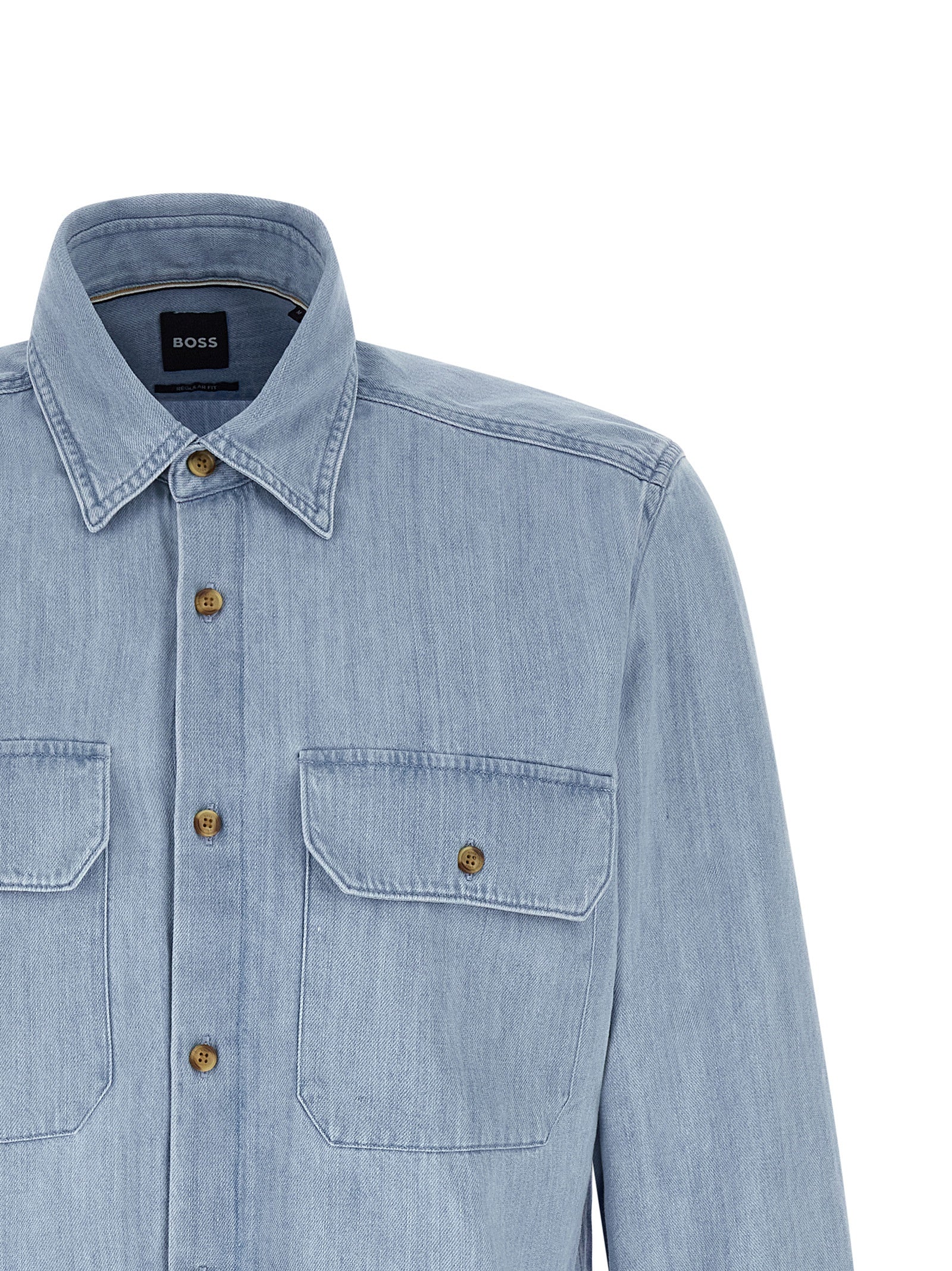 Hugo Boss Blå Bomullsbluse