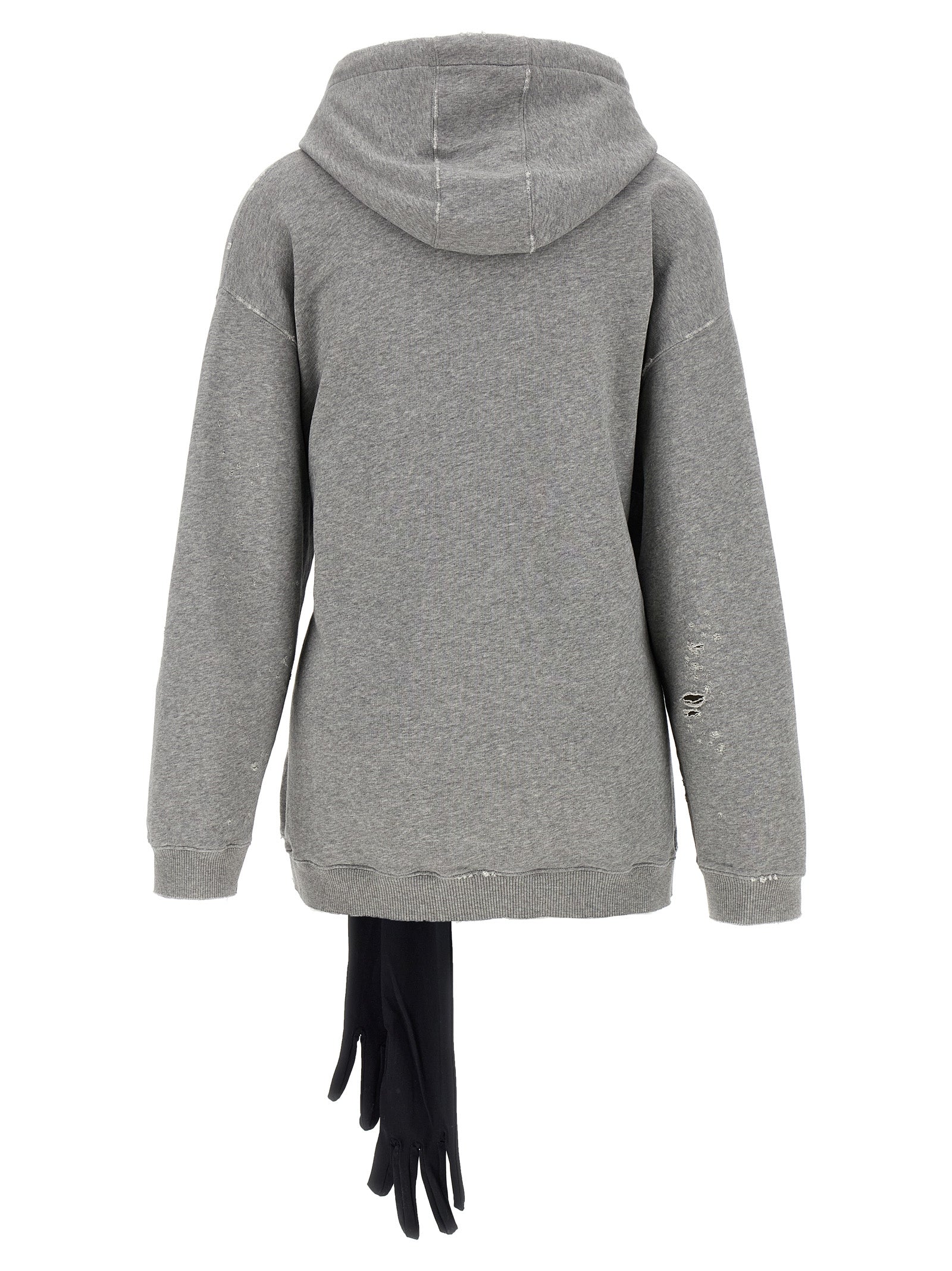 Gray Cotton Short Dress