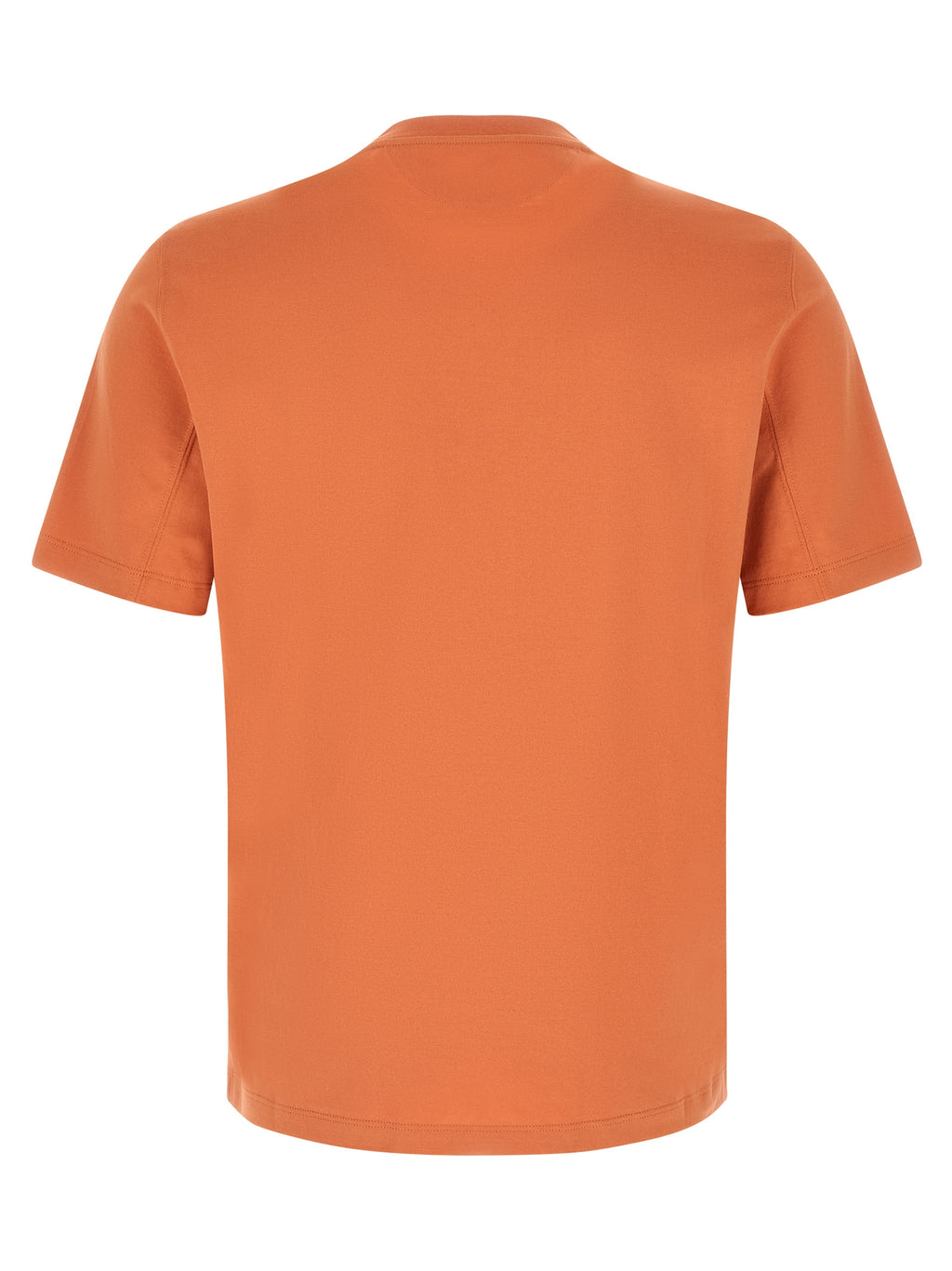 Brunello Cucinelli Orange Cotton T-Shirt