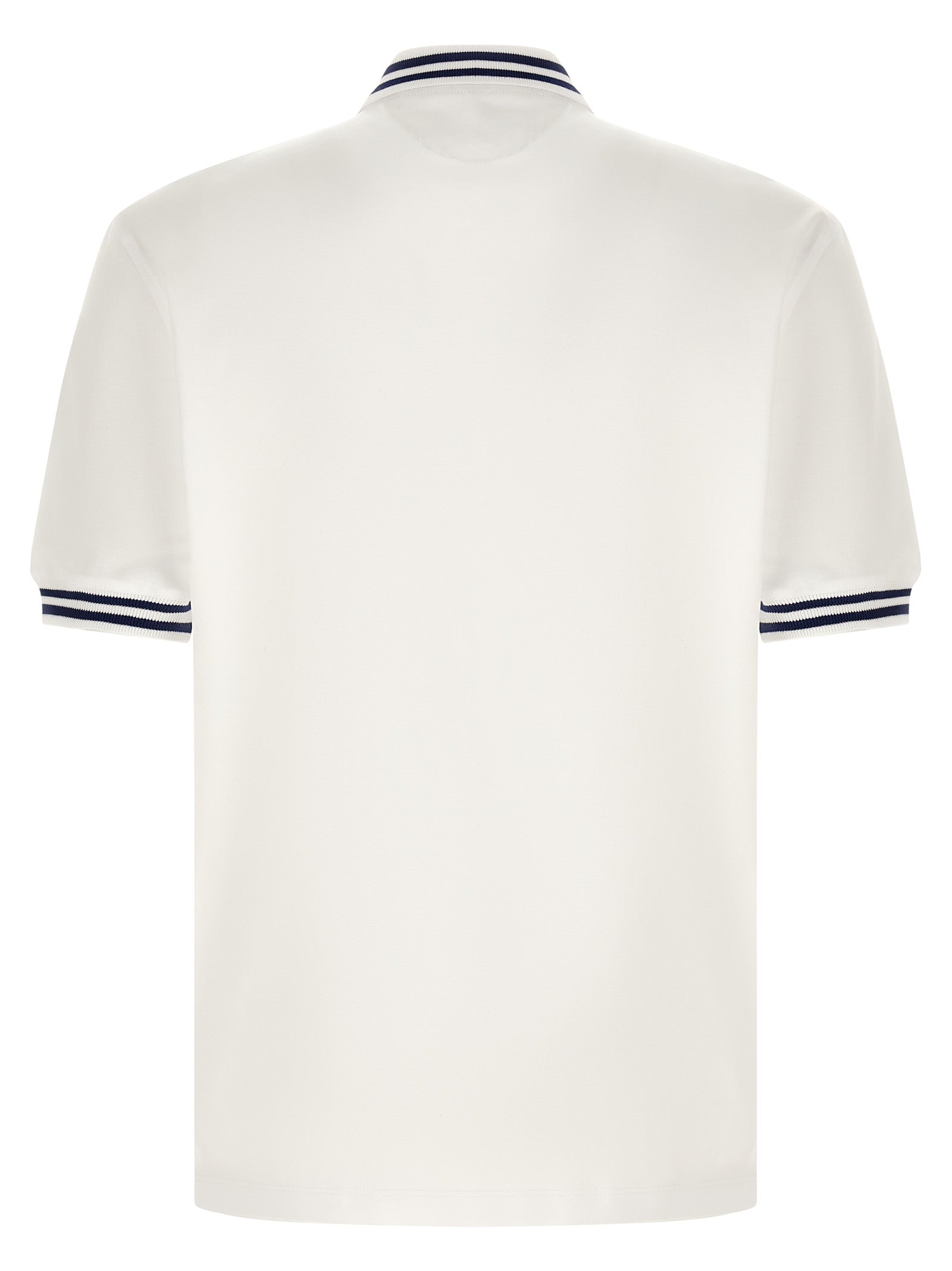 White Cotton Polo Shirt