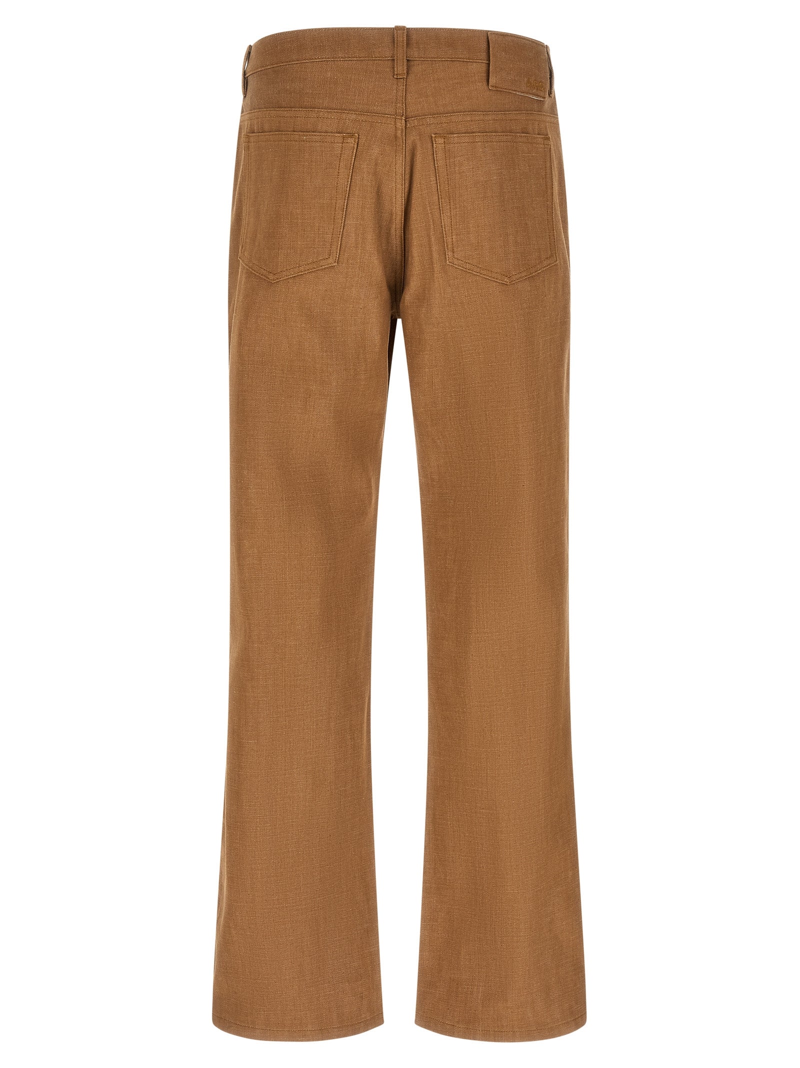 Brown Cotton Jeans Denim