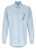 Moschino Blue Cotton Blouse