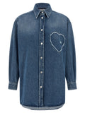 Moschino Blue Cotton Blouse