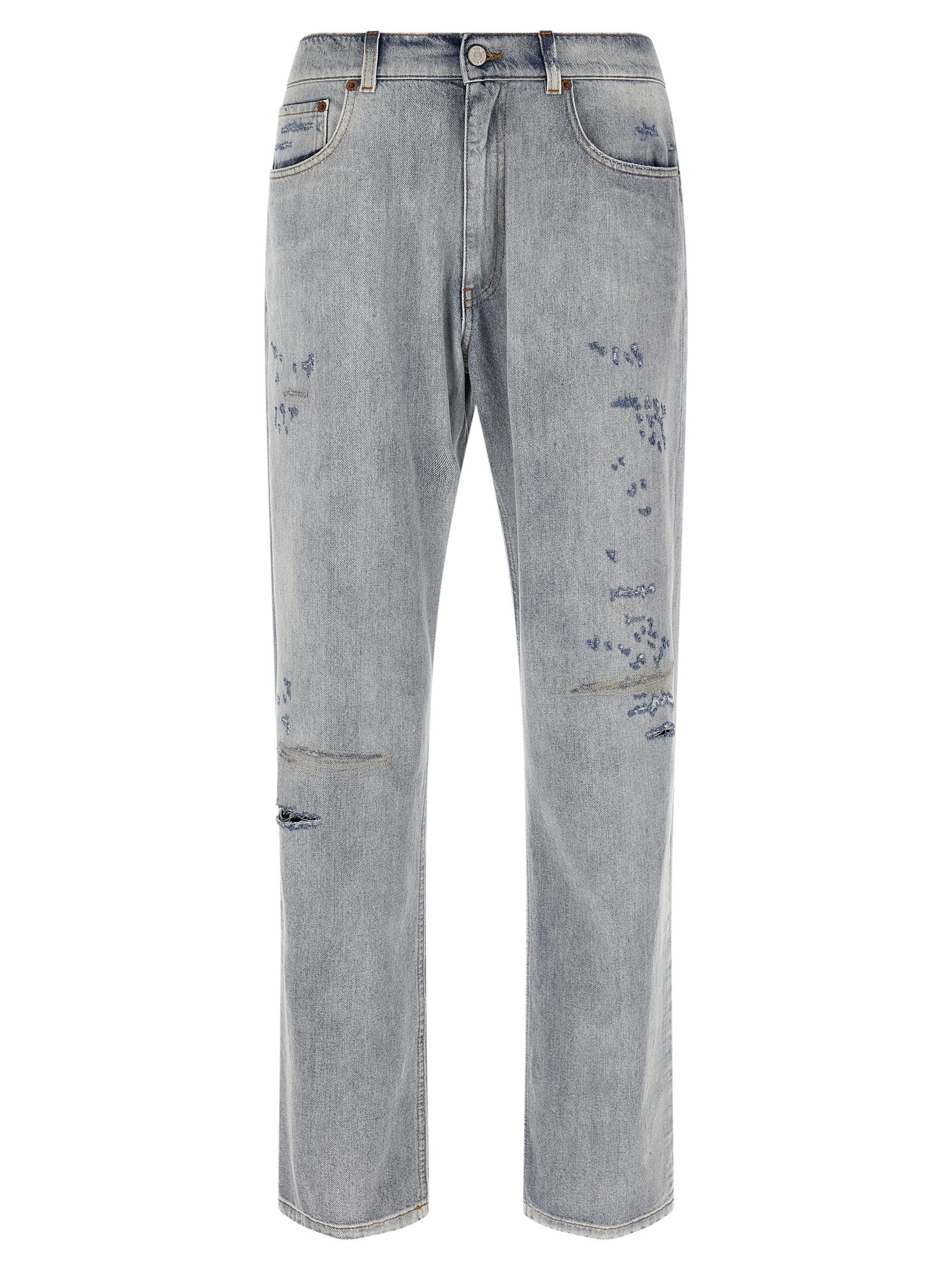 MM6 Maison Margiela Blå Bomull Avslappede Jeans