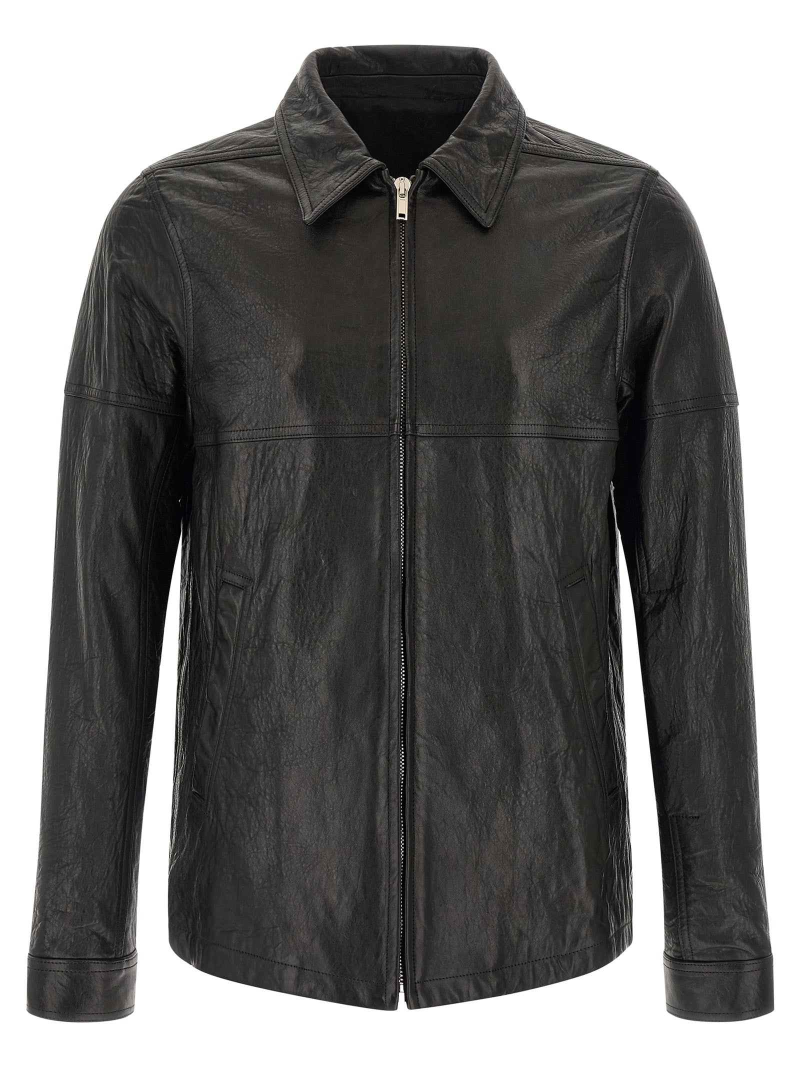 Black Lamb Leather Leather Jacket