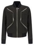 Rick Owens Black Polyester Bomber