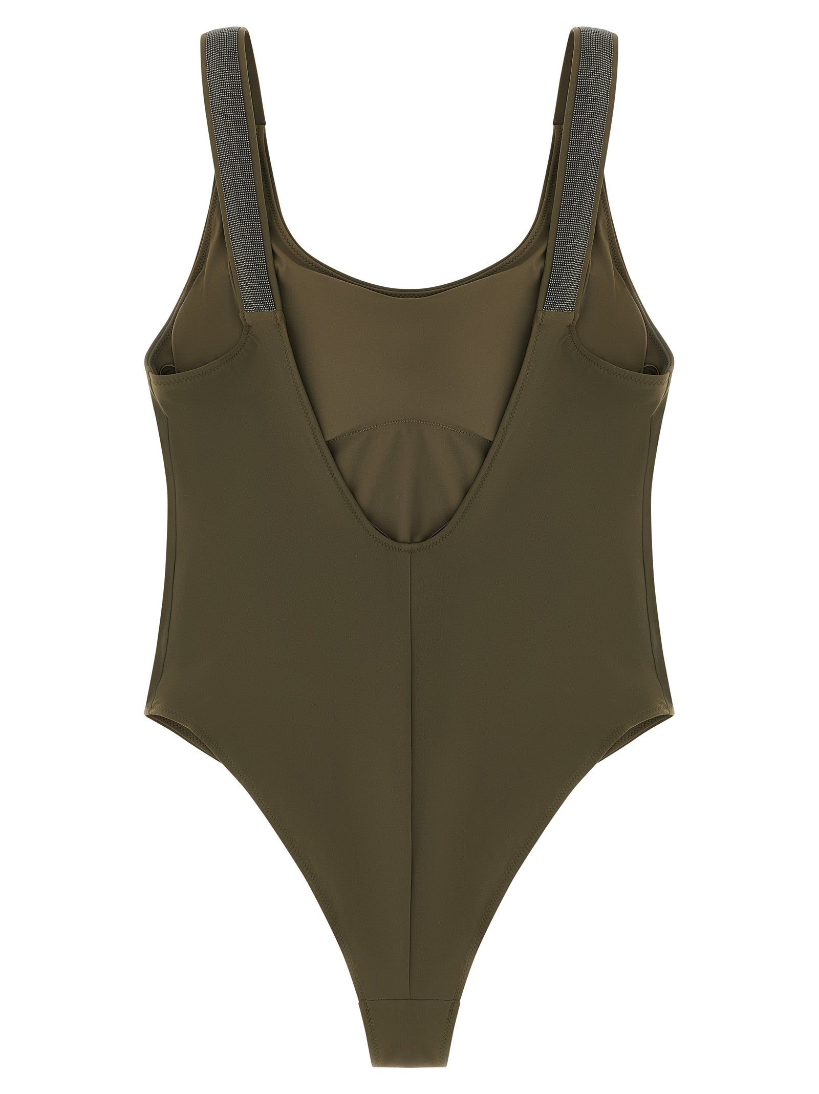 Bicolor Polyamide One-Piece Swimsuit