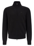 Hugo Boss Black Cotton Cardigan