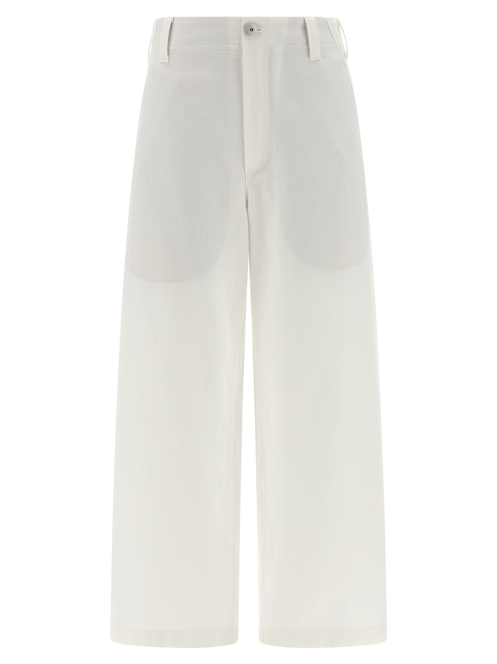 Brunello Cucinelli White Cotton Chino Pants