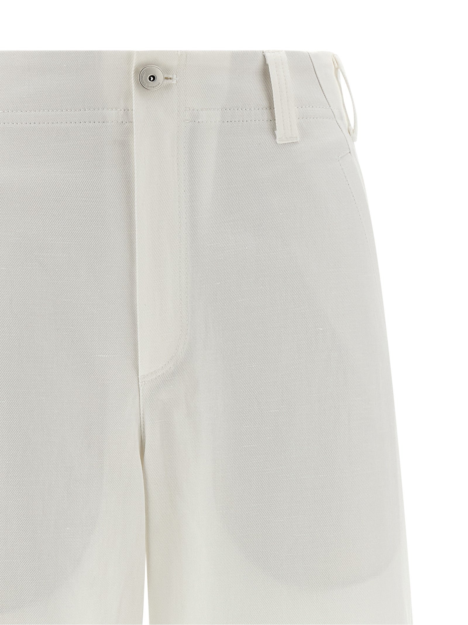 White Cotton Chino Pants