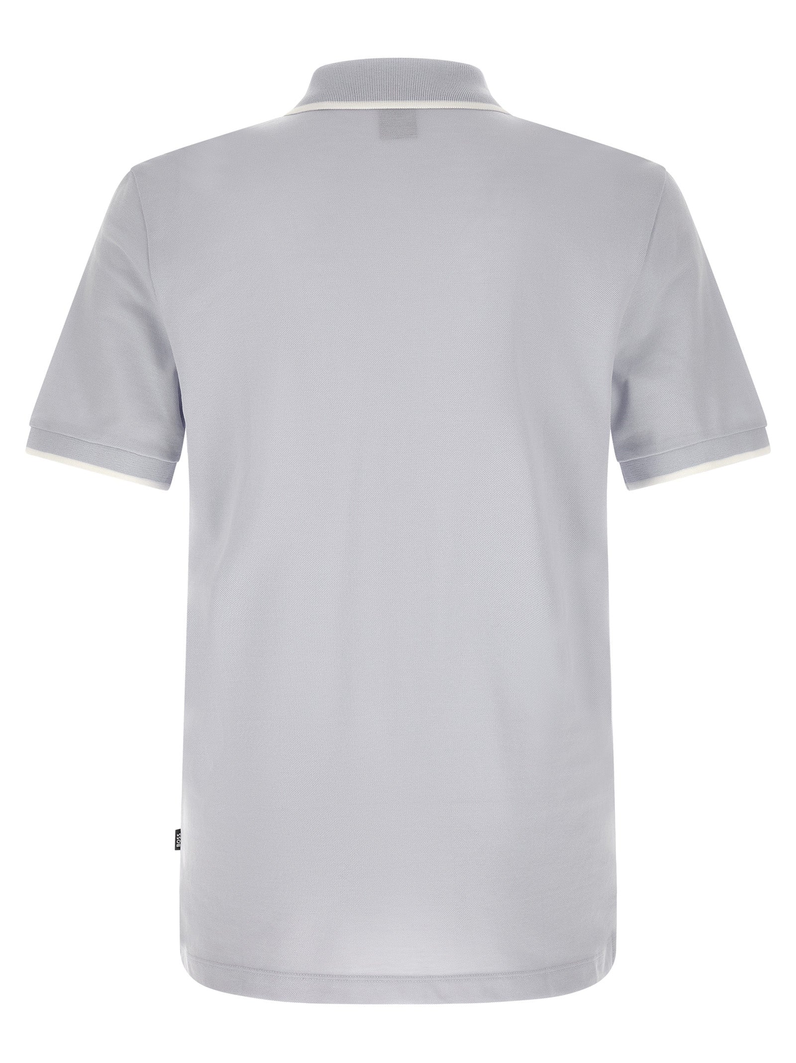 Blue Cotton Polo Shirt