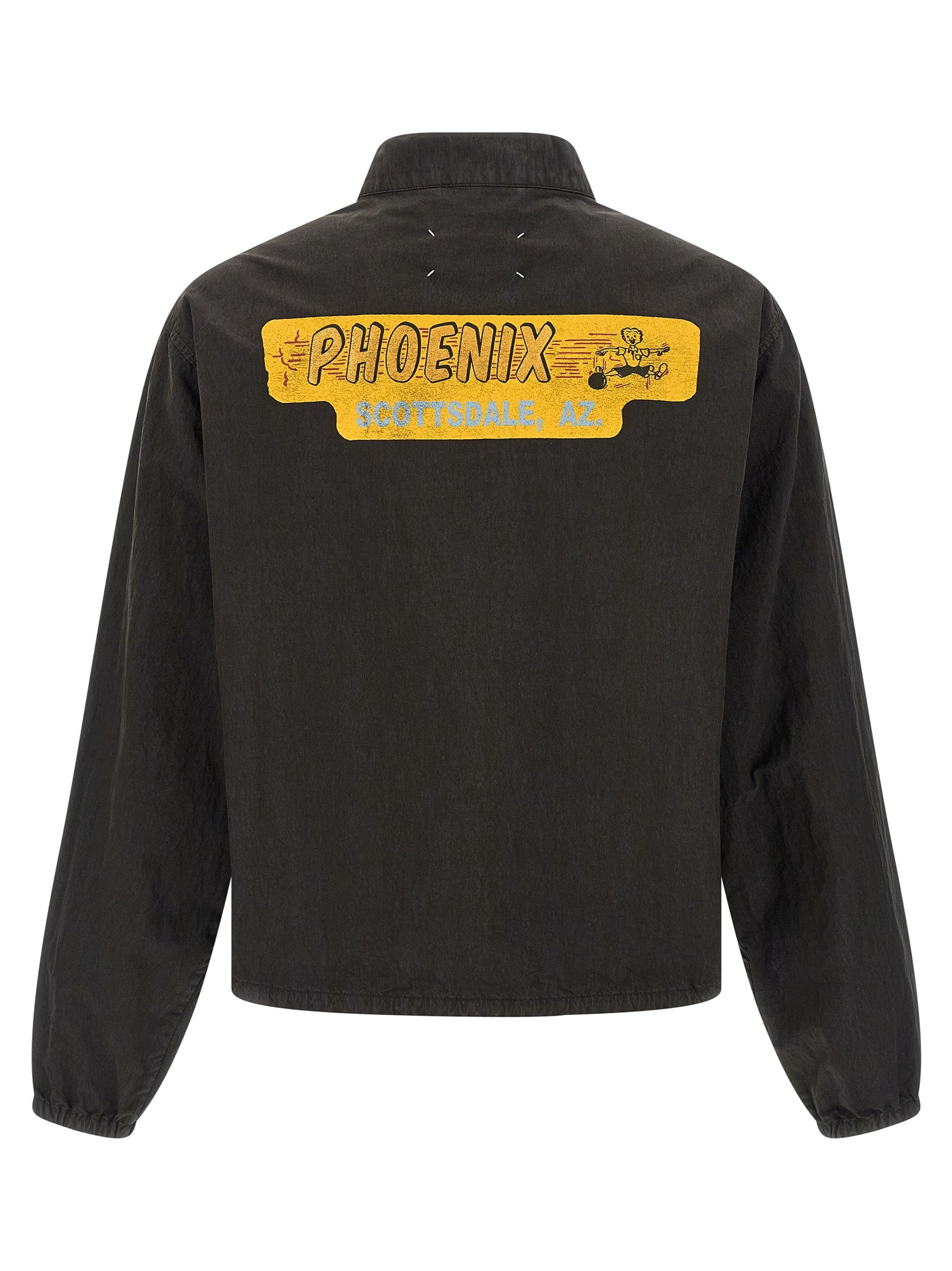 Gray Cotton Shell Jacket