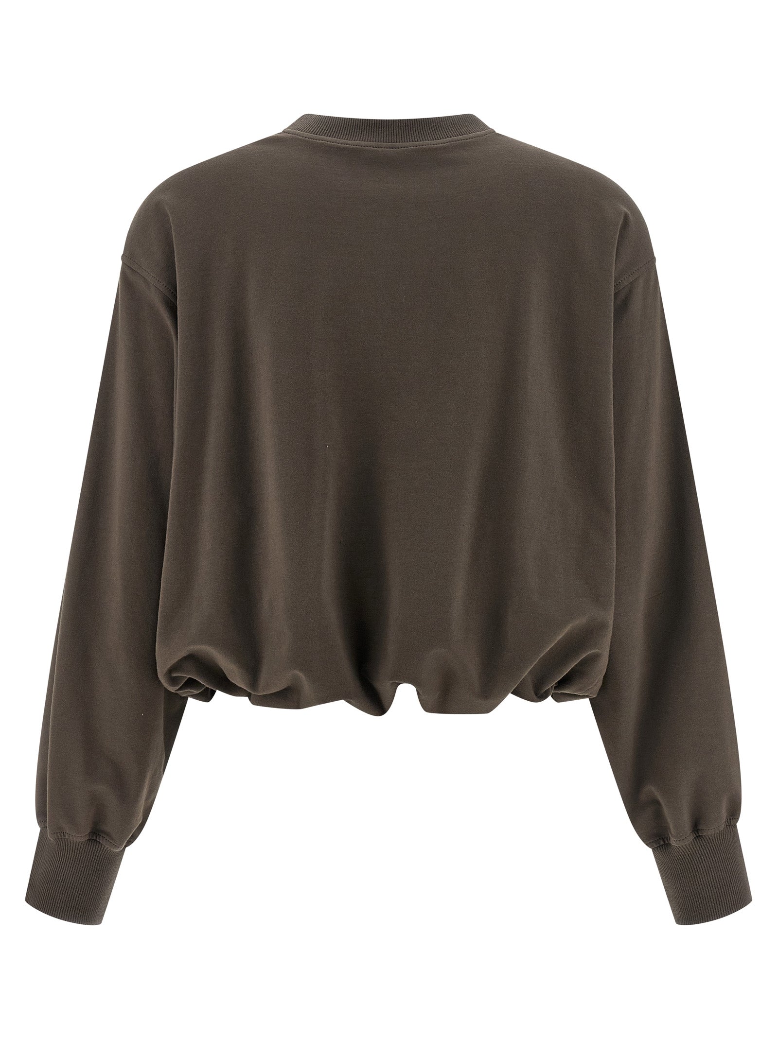 Brown Cotton Sweatshirt